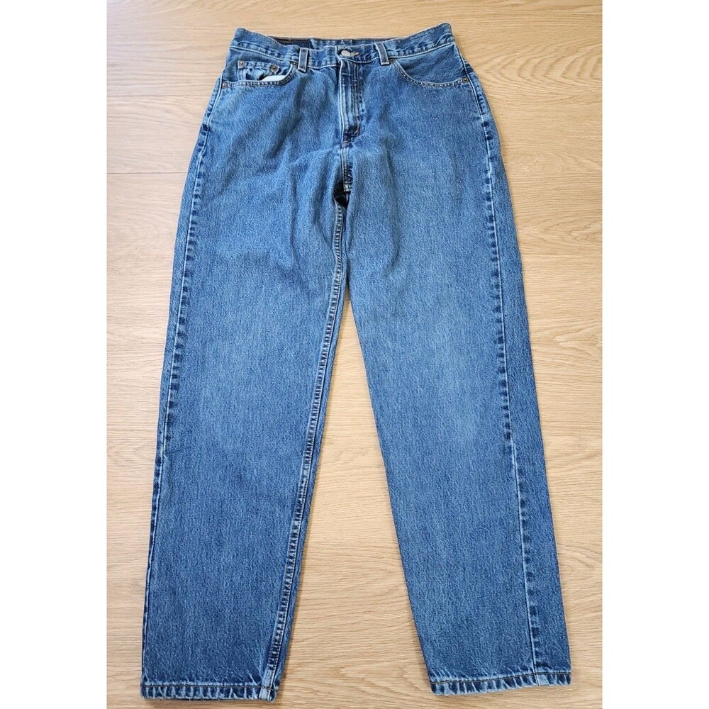 VINTAGE Levis 560 Jeans Womens 12 Loose Fit Straight Dark Wash Denim USA 32x30